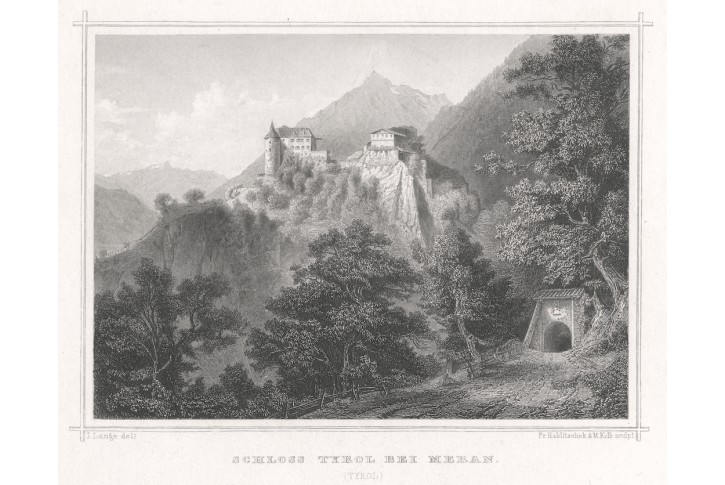 Tyrol bei Meran, oceloryt (1860)