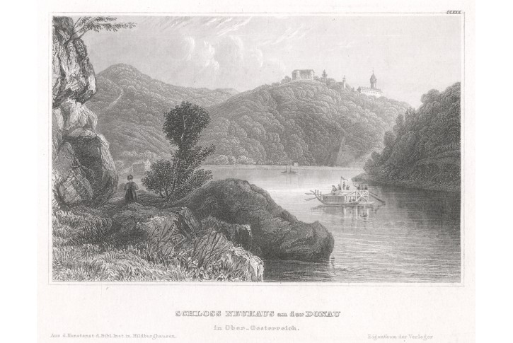 Neuhaus an der  Donau, Meyer, oceloryt, 1850