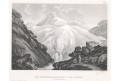 Rheinwald Gletscher, Meyer, oceloryt, 1850
