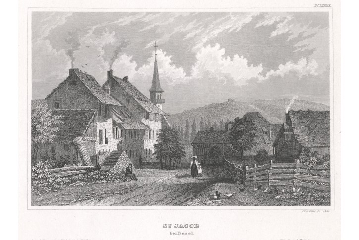 St. Jacob, Meyer, oceloryt, 1850