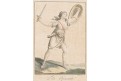 Spartská bojovnice, lept , (1800)