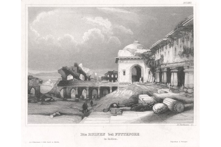 Futtepore (Indie), Meyer, oceloryt, 1850