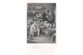 Hra o hodinky, Payne, oceloryt, (1860)