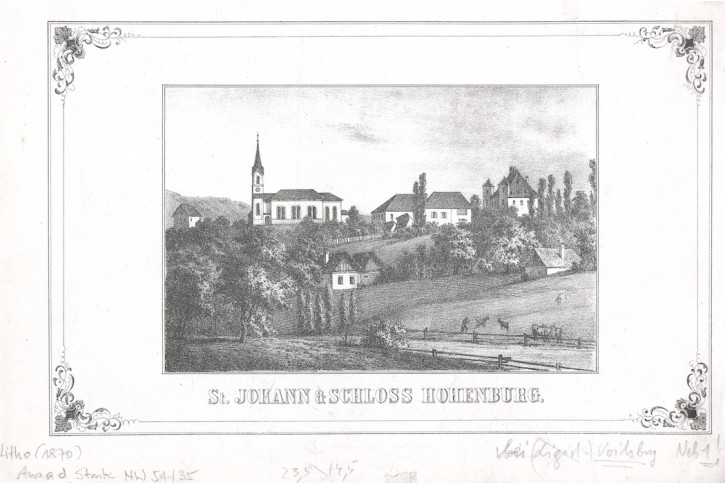 SANKT JOHANN-KÖPPLING,  litografie ,1870