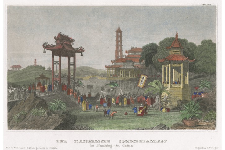 Nanking císařský, Meyer, kolor. oceloryt, 1850
