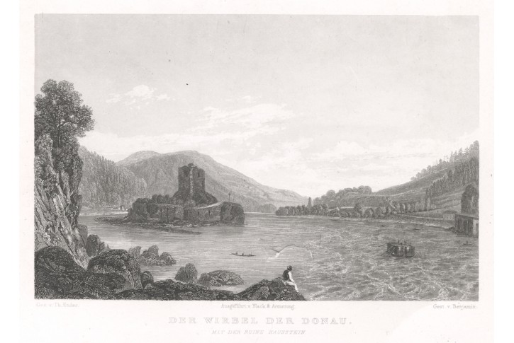 Wirbel der Donau, Weidman, oceloryt, 1840