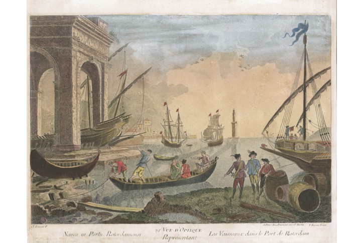 Rotterdam , kolor. mědiryt, (1780)
