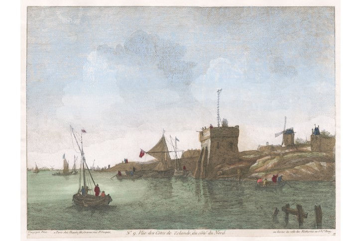 Cotes de Zeelande, kolor. mědiryt, (1780)