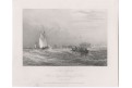 Calais Fort Rouge, oceloryt, 1835