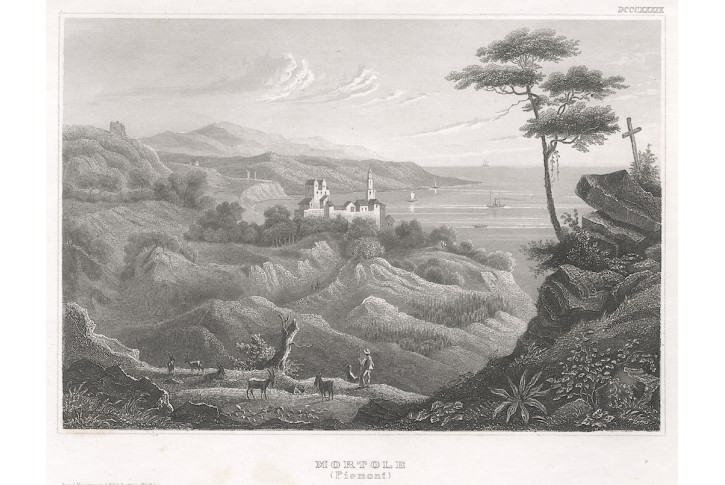 Mortole (Piemont) , Meyer, oceloryt, 1850