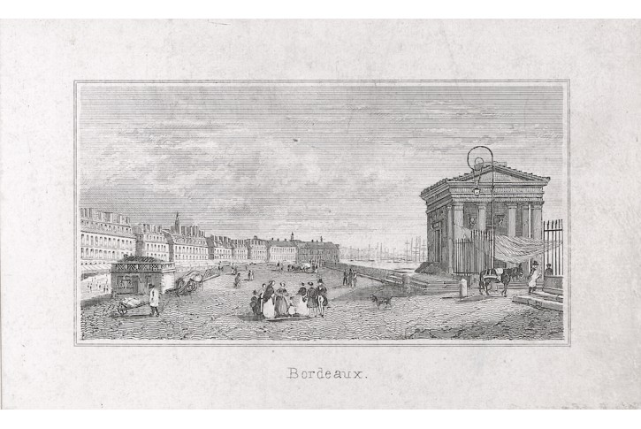 Bordeaux, litografie, (1860)