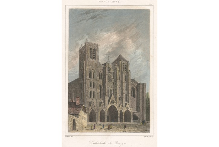Bourges, kolor. oceloryt, (1850)